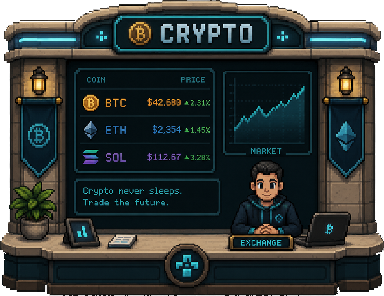 The crypto booth